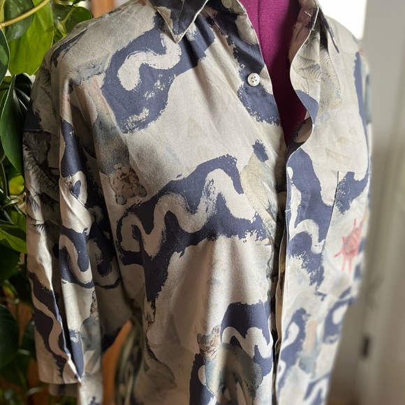 Vintage Short Sleeve Button Down Dad Shirt - Picture 3 of 5